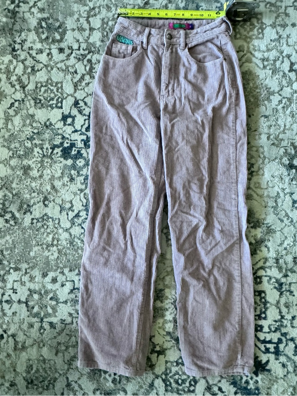 Empyre Tori Seafog Lavender Purple Cotton Corduroy Loose Fit Skate Pant- size 0